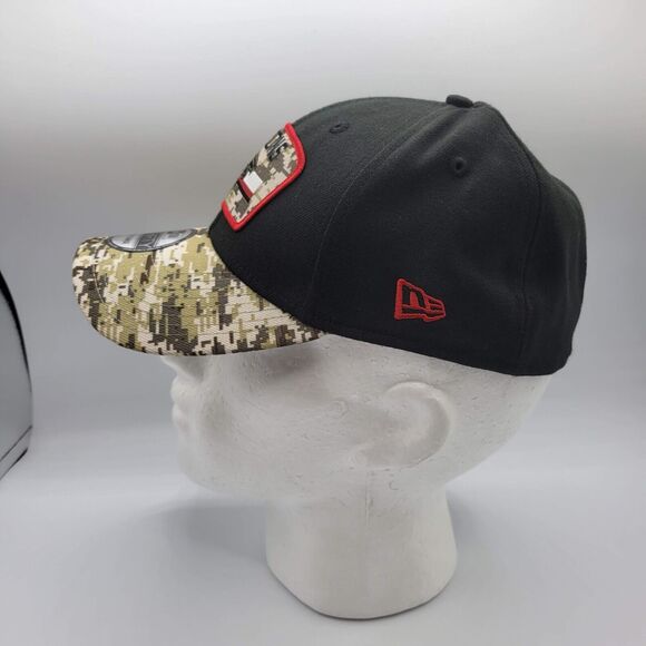 New Era Atlanta Falcons Mens 39THIRTY Flex Hat L/XL Camo 2021 Salute To Service - Picture 2 of 14